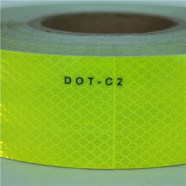Reklamná fluorescenčná žltá DOT C2 reflexná páska pre nákladné autá