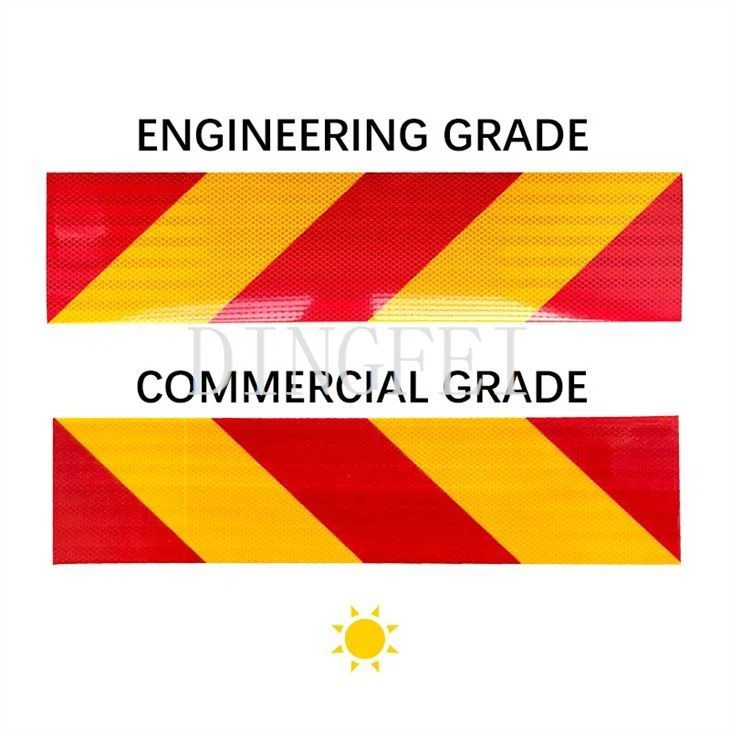 Red And Yellow Reflective Tape