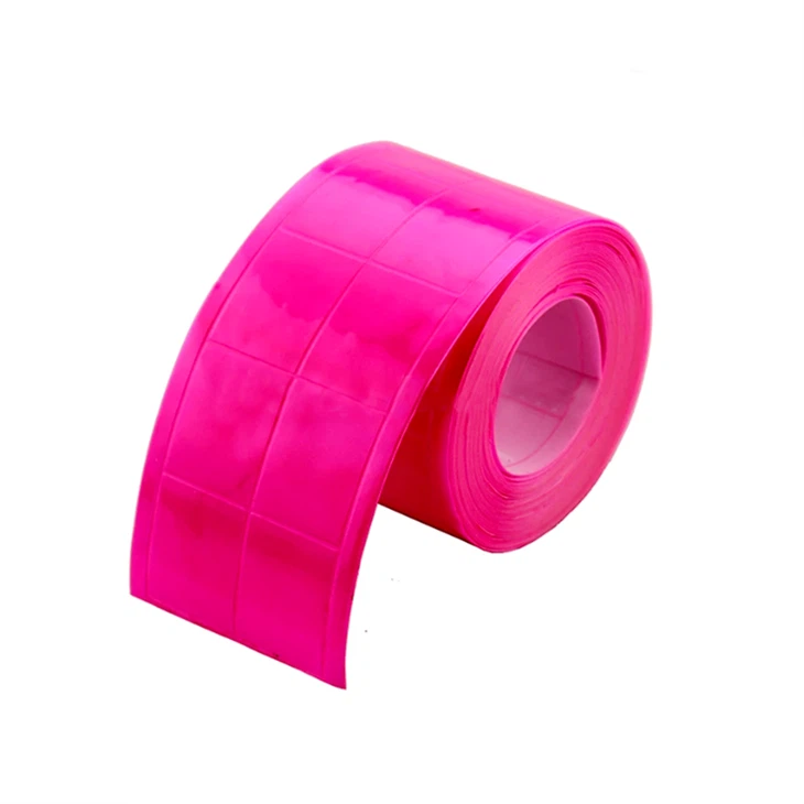 Pink Checkered PVC Reflective Tape For Clothing