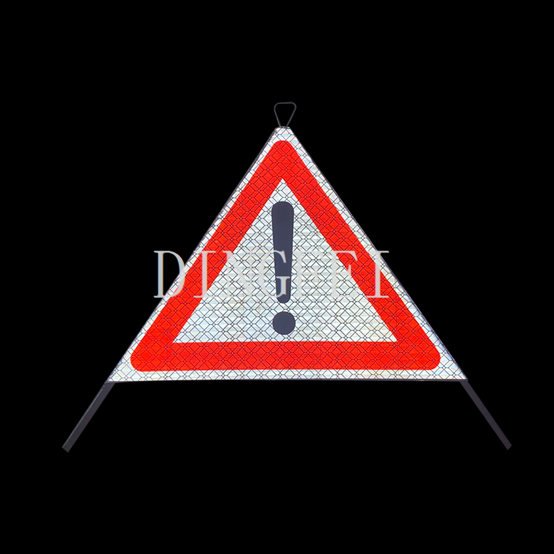 Tripod Warning Triangle Tent Caution Sign 6 Tripod Warning Triangle Tent Caution Sign 6