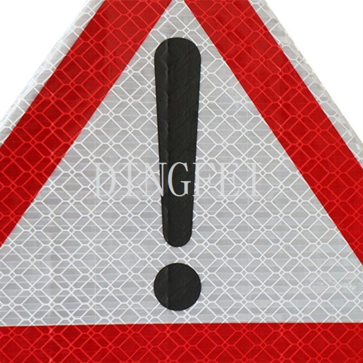 Reflective Roll-Up Tripod Warning Sign
