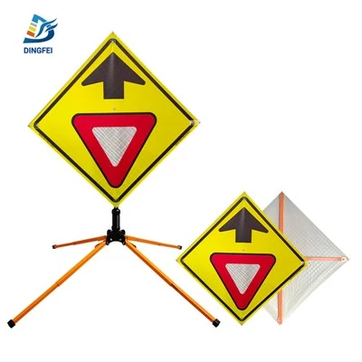 Zvŕšiť Traffic Sign Sign Žltý výnos prekrytia